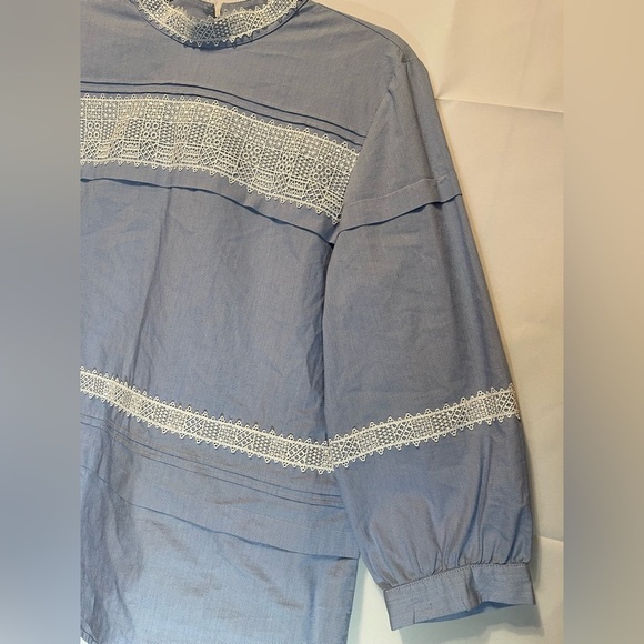 Banana Republic Blue A-Line Skirt Casual Work - Picture 5 of 9